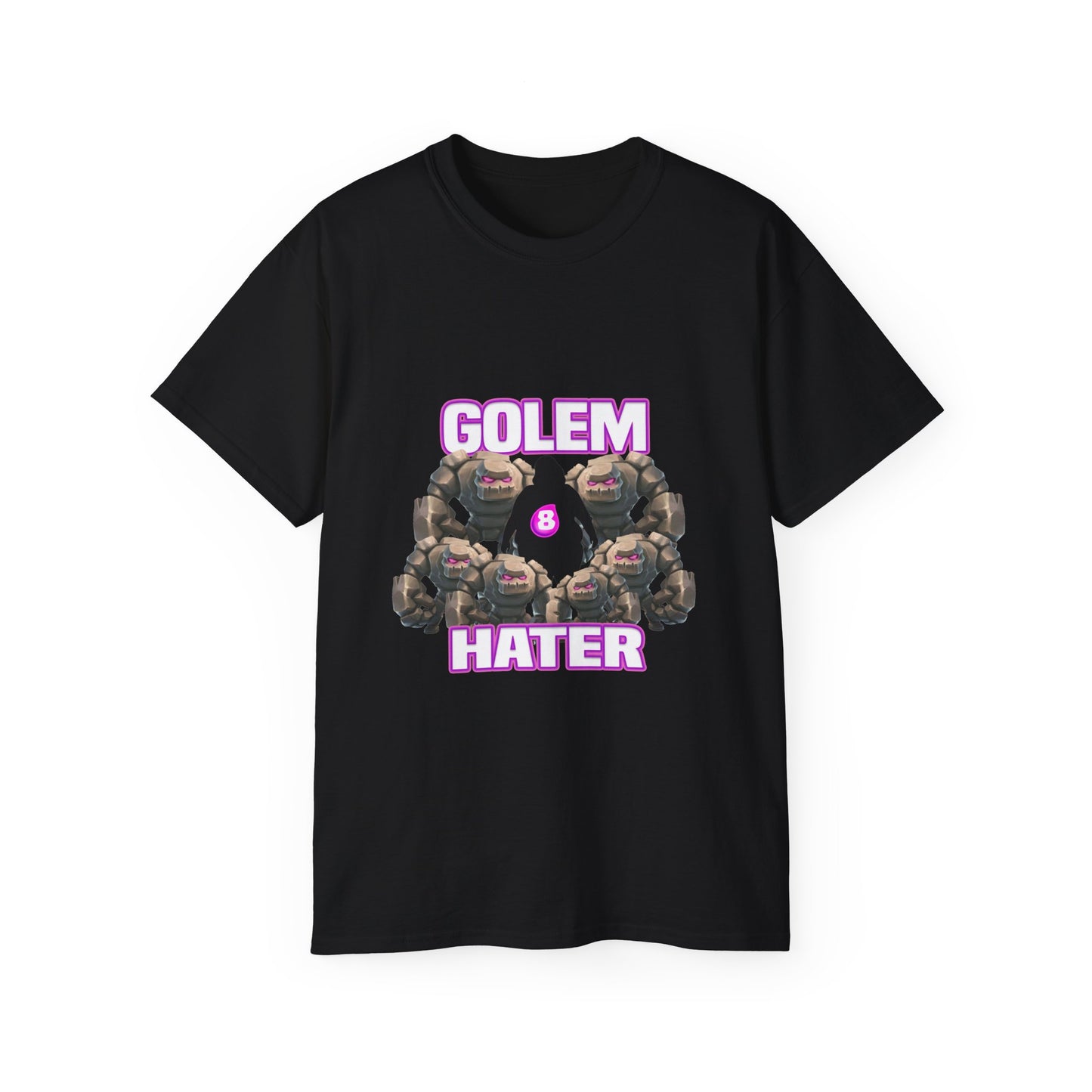 Golem Hater T‑Shirt — Funny Gamer Clash Tee
