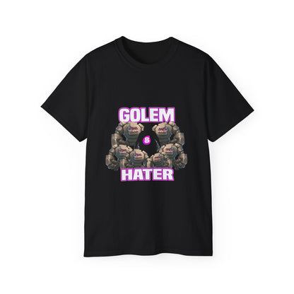 Golem Hater T‑Shirt — Funny Gamer Clash Tee
