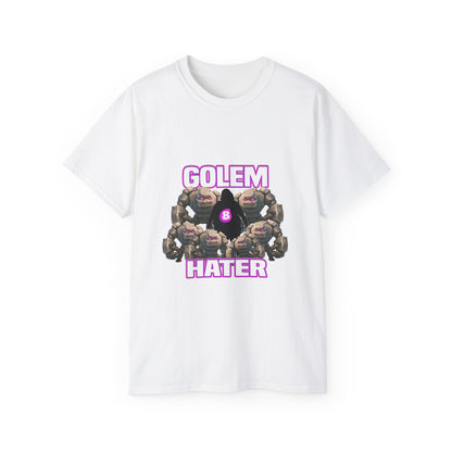 Golem Hater T‑Shirt — Funny Gamer Clash Tee